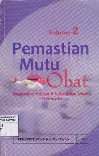 Pemastian Mutu Obat Volume 2