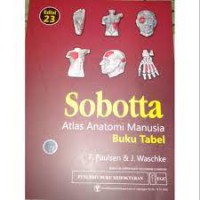 Sobotta Atlas Anatomi Manusia Buku Tabel Edisi 23